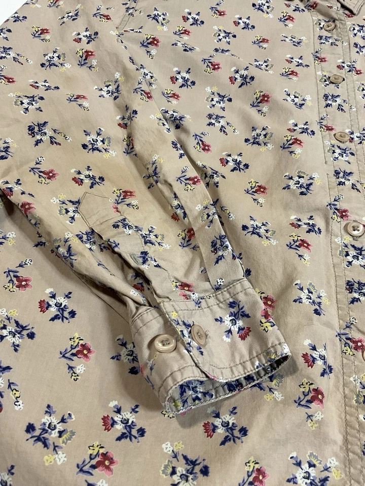 Vintage Generra Floral Button Up Shirt Sz S/M Preppy Novelty Print 90s - Image 2 of 4