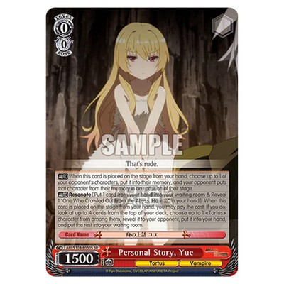 Weiss Schwarz Arifureta Vom alltäglichen zur stärksten persönlichen Geschichte der Welt...