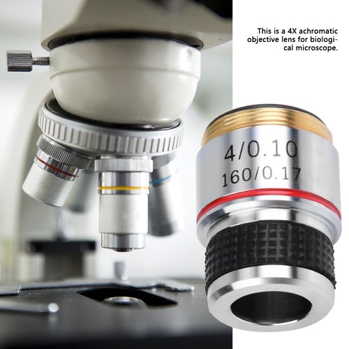 4X 185 Biological Microscope Achromatic Objectives Lens 160/0.17 Tool Kit Part - Picture 4 of 7