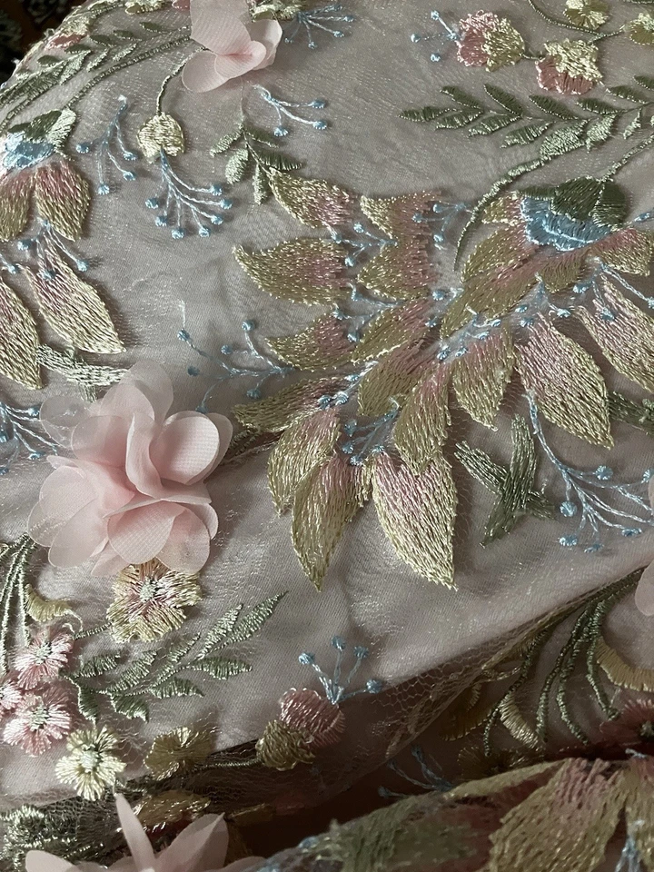 Aidan Mattox Floral Flowers Maxi Gown Dress Size 10 Summer Spring Wedding - Image 3 of 3