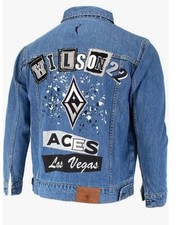Women's Denim Jacket Las Vegas Aces Sz S Rare