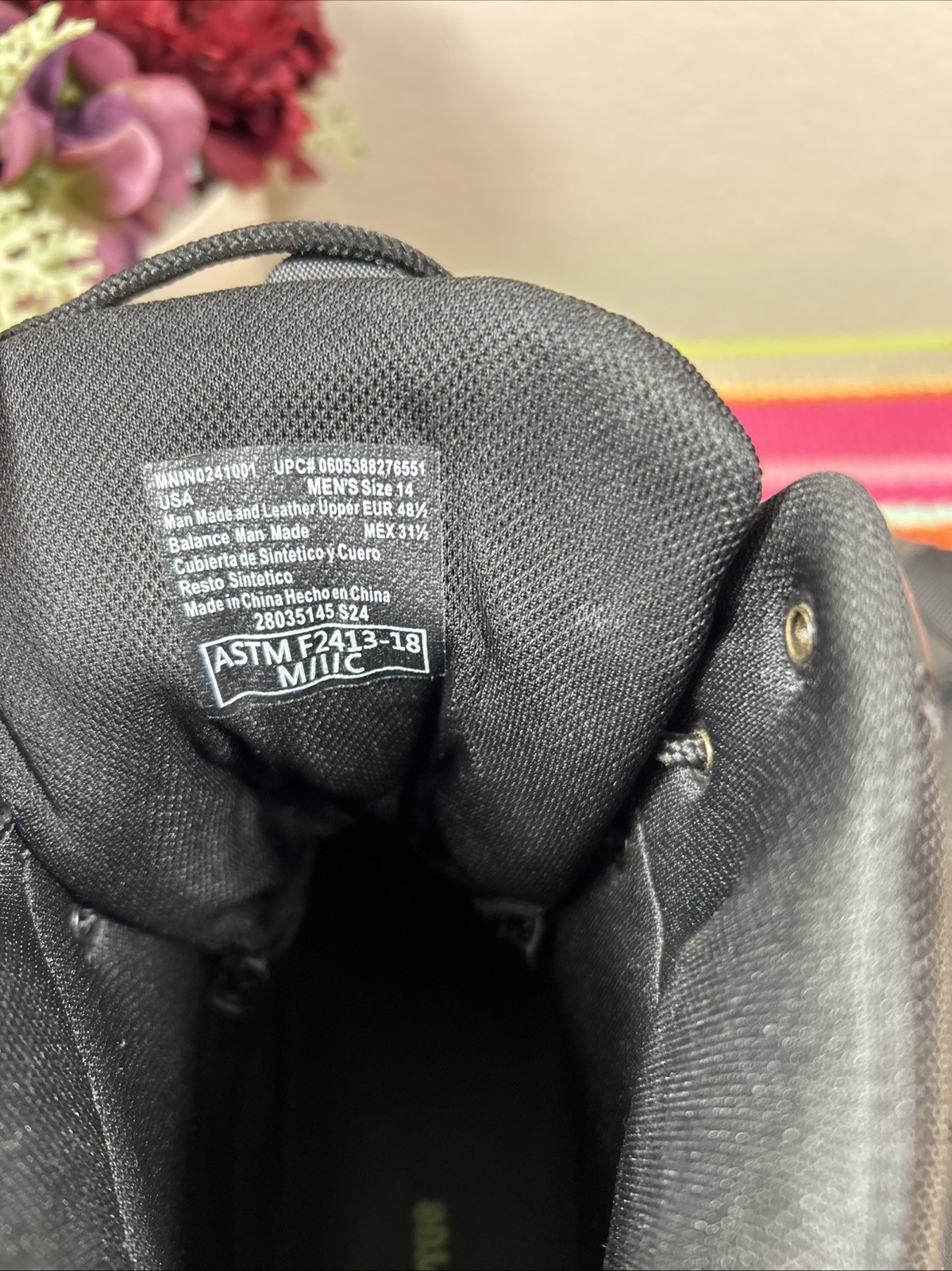 Interceptor Black Combat ASTM Lightweight Leather… - image 13