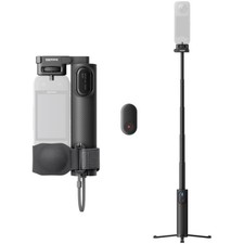 Wireless Remote 2-in-1 Selfie Stick and Tripod for Insta360 X5/X4 - Compact Kit