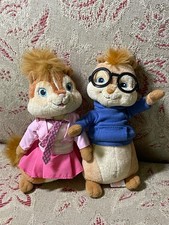 Alvin and the Chipmunks TY Plush Toy Simon Brittany Chipettes 2009 Dolls Set 2