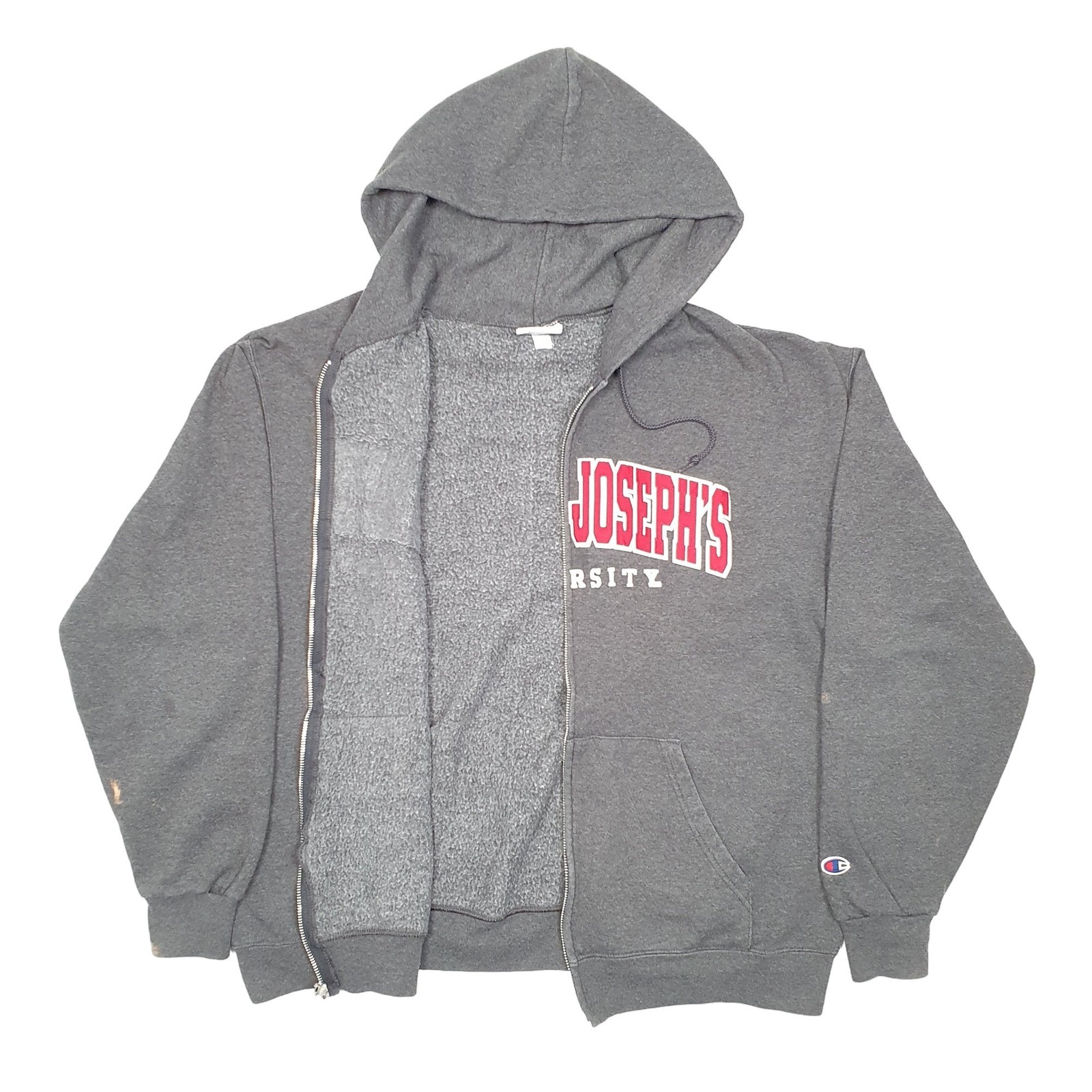 CHAMPION Full Zip Saint Joseph's University USA Hoodie Jumper Sweatshirt Mens XL image 2