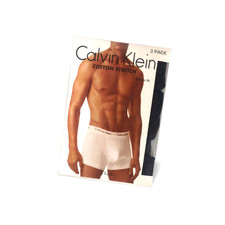 Calvin Klein Mens Cotton Stretch Trunks 3 Pack Black U2662G U2664G S / M / L /XL
