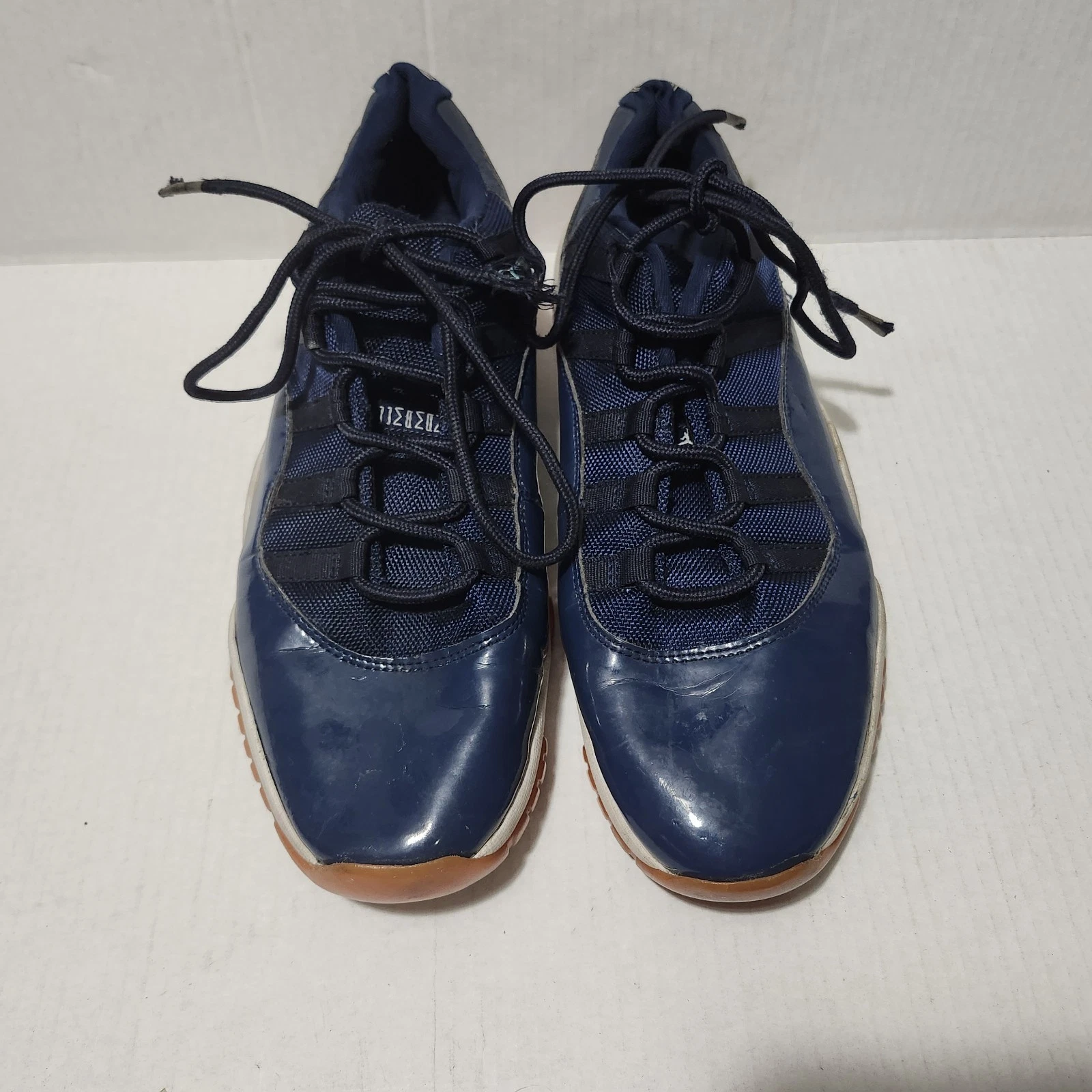 Nike Air Jordan 11 Retro Uomo Taglia 12 Low Navy Gum 528895 405 Blu