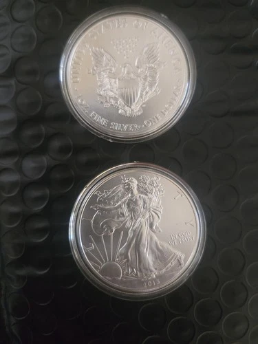 2013 American Silver Eagle 1 oz Silver Coin (Brilliant Uncirculated) - 4 Coins
