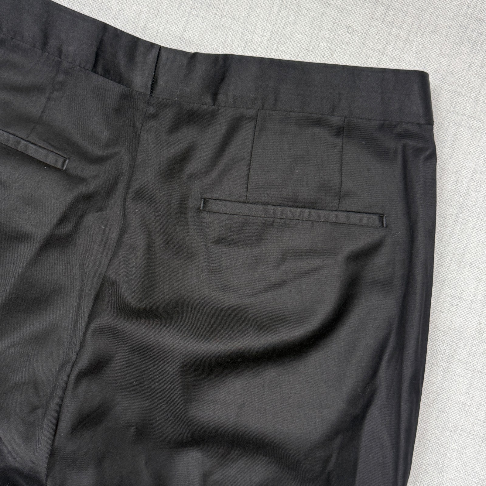 Hugo Boss Suit Jacket One Button Lined Black Wool Workwear Size 38S thumbnail 6