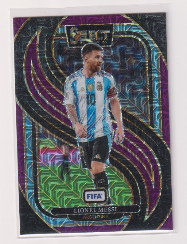 2024-25 SELECT FIFA LIONEL MESSI PURPLE MOJO MEZZANINE PRIZM 