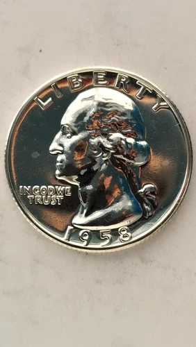 1958 United States Proof Washington Quarter