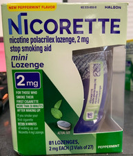 NEW Nicorette Nicotine Polacrilex Mini Lozenge Stop Smoking Aid 01/2027