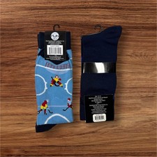 New Lot of 2 Pairs of Novelty Socks Unisex Size 10-13