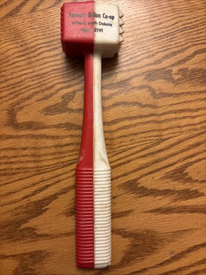 Advertising Souvenir Wilmot South Dakota SD Farmers Union Co-op Meat Tenderizer