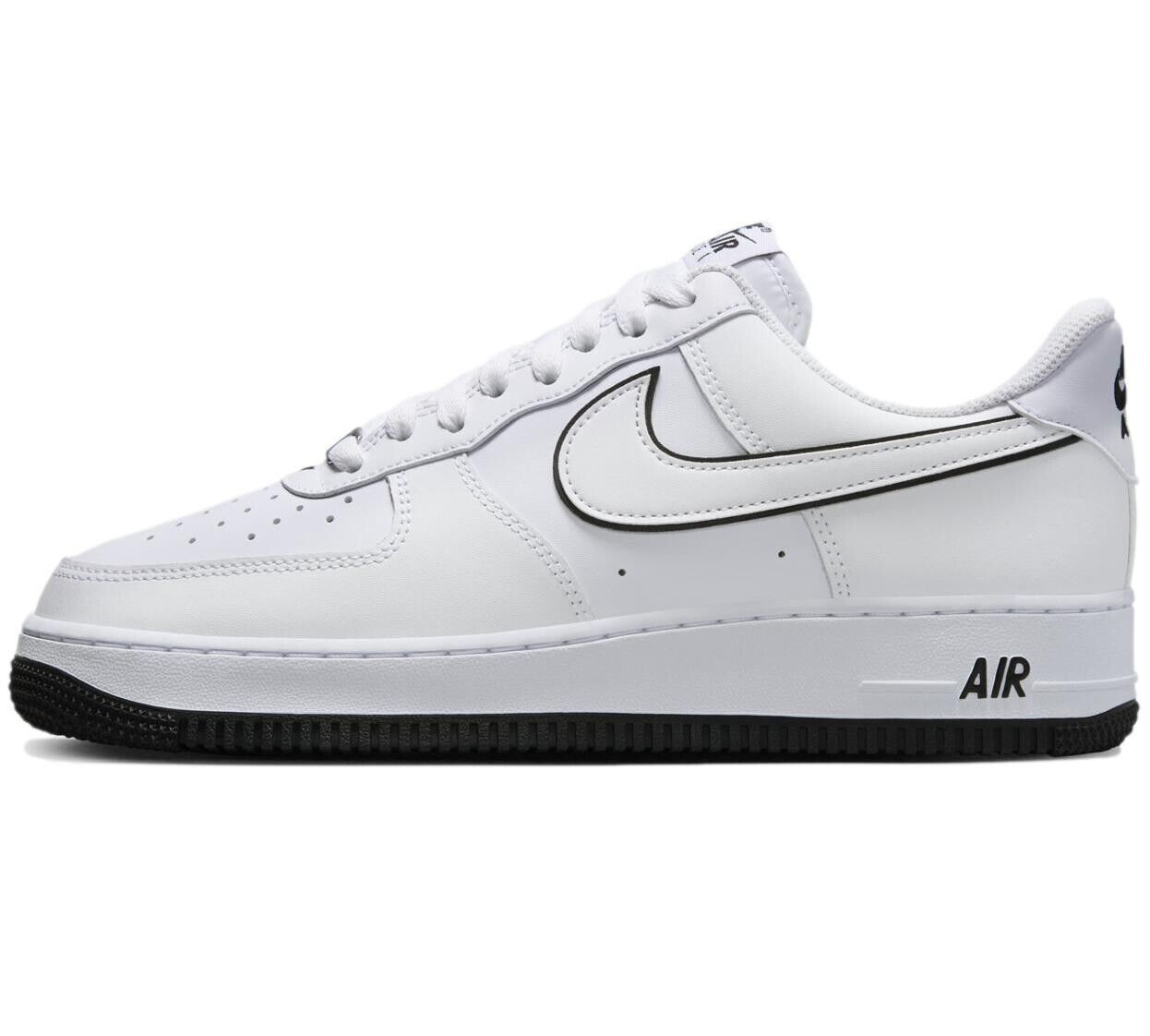 Мужские кроссовки Nike Air Force 1 07 Белый/Черно-белый (DV0788 103) - 13