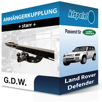 G.D.W. AnhäNgekupplung Starr Passend FüR Land Rover Defender 09.2019-Jetzt Neu