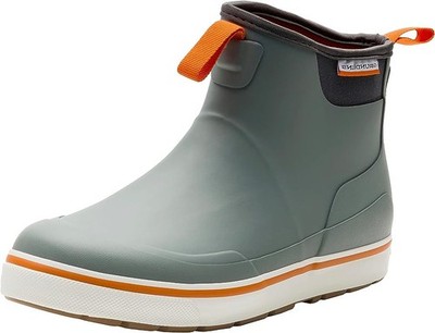 Grundens Men s DECK-BOSS Comfortable Ankle Boot - Monument Grey, Size US M 11