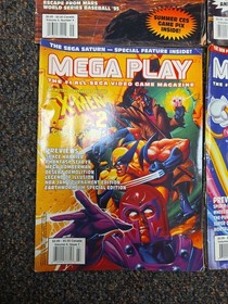 Mega Play Magazine Lot Sega Vol 5 #4 5 6 Vol 6 #1 2 3 Lion King X-Men