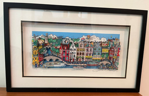 Charles Fazzino " Alluringly Amsterdam " 3-D Art Signed  Numbered