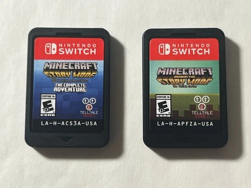 Minecraft Story Mode Complete Adventure + Season 2 Nintendo Switch Carts ONLY VG