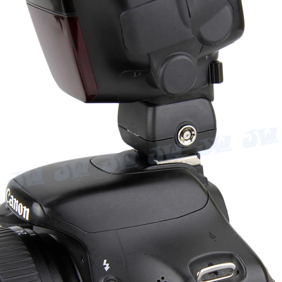 JJC JSC-2 Hot Shoe Adapter with PC Female Outlets For Portable Flashes on DSLRs - Image 3 of 4
