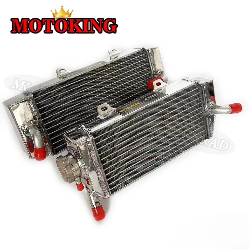 Radiador completo de aluminio para Honda CRF450R CRF 450R CRF 450 R 2005-2008 2007 2006 Foto 4 de 4