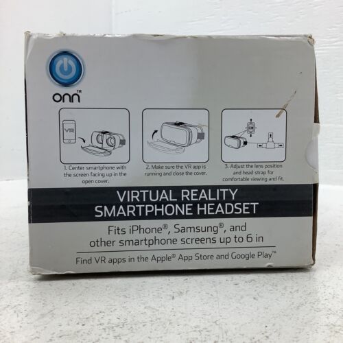 Smartphone Virtual Reality Onn Headset Fits iPhones Up To 6” Screen Samsung ++ - Picture 7 of 9