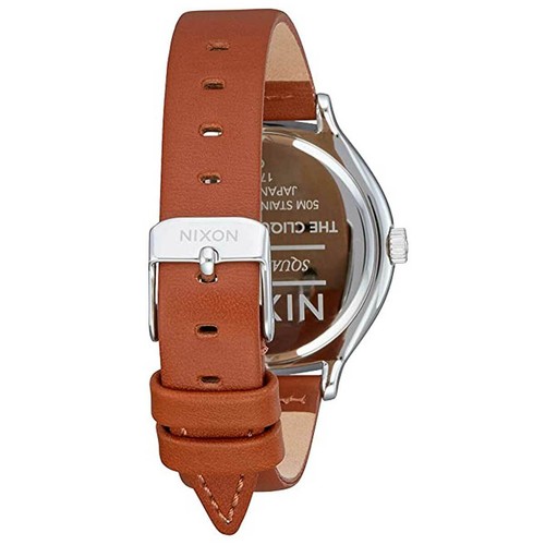 Nixon Women's Watch Clique Japanese Quartz White Dial Leather Strap A12501113 - 第 2/3 張圖片