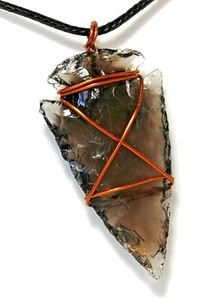 raw obsidian wire wrapped