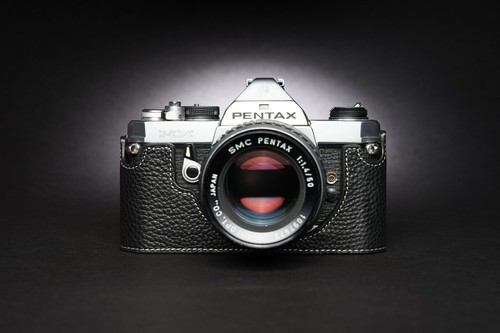 Echt Echt Leder Halb Kameratasche Tasche Hülle für Pentax K2 LX MX SUPER A - Bild 1 von 114