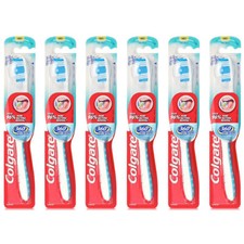 Pack of 6 New Colgate 360 Full Head Toothbrush, Medium