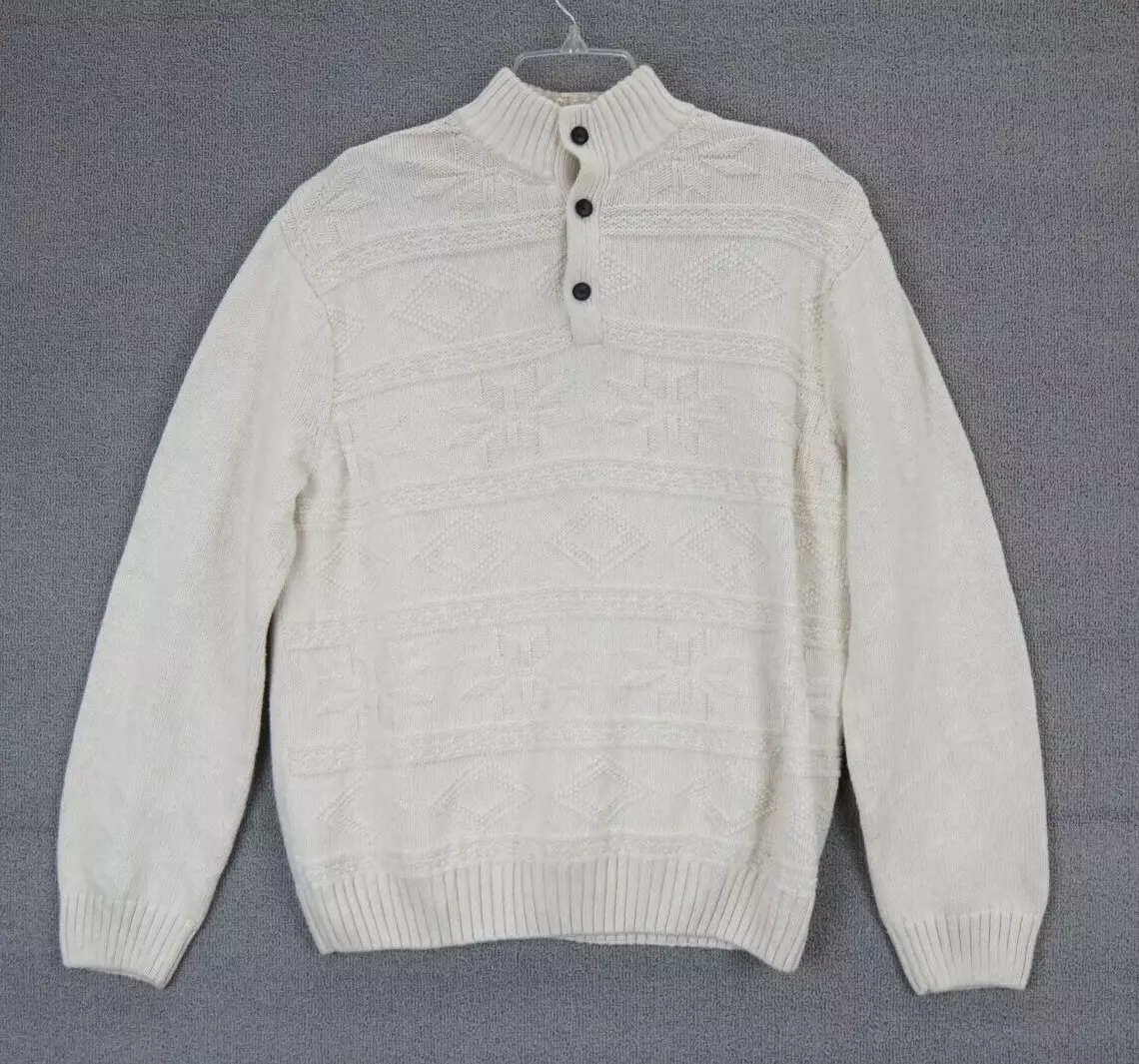Chaps white sweater sale