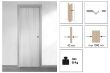 Sistema per porte in legno a libro, con battentatura - System 0260/50 | KOBLENZ