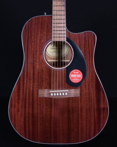 Fender CD-60SCE Dreadnought, Walnut FB, All-Mahogany-DS