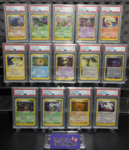 COMPLETE PSA 9 Pokemon EX Sandstorm Holo Set 2003 e-Reader