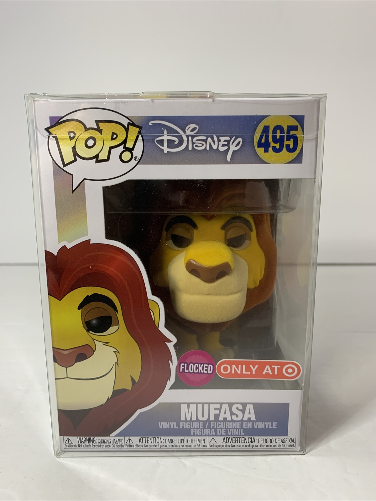 En Oferta Funko Pop! Figura De Vinilo Del Rey León Mufasa (Flocked) #495 Con Protector Pop