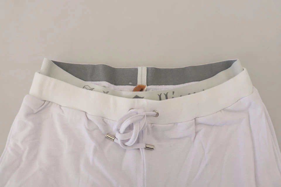 Pantalones de chándal John Galliano blancos con logotipo de algodón para hombre IT46/W32/S PRECIO DE VENTA SUGERIDO POR EL FABRICANTE 250usd Foto 4 de 4