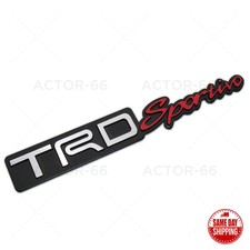 For Toyota Trd Sportivo Sport Tailgate Trunk Letter Logo Badge 3d Emblem Black
