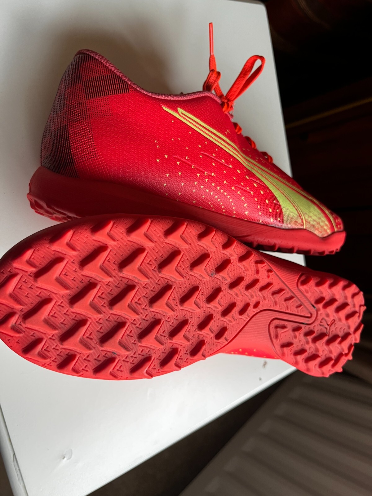 Boys Puma Ultra Orange Football Boots Size 5.5 (38.5) eBay