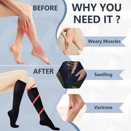10-15 mmHg Compression Stockings Men Women Relief Varicose Veins Support Hose - Picture 14 of 26