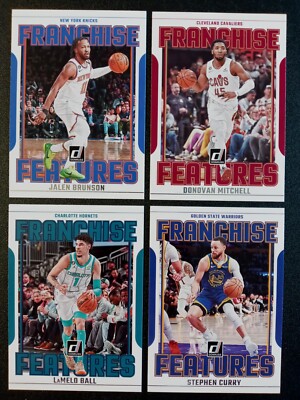 (4) 2023-24 Panini Donruss Franchise Features Jalen Brunson # 7,6,12,21 Knicks
