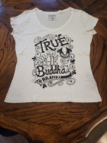 True Religion White Buddha T-shirt Size XL