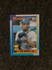 1990 Topps Ken Griffey Jr. Many Errors-Rookie Cup, Align Mispr, Bloody Scar