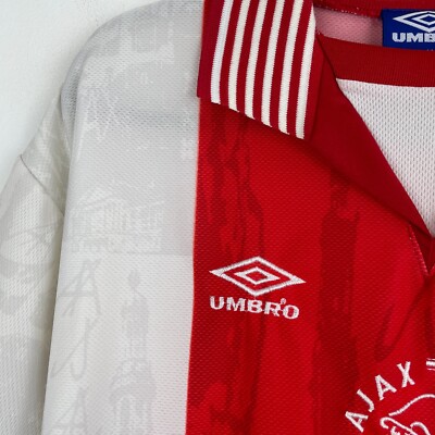 Ajax Amsterdam 1996/1997 Umbro Home Vintage Football Shirt Soccer