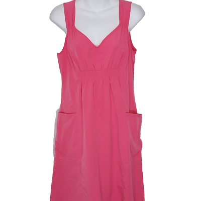 Athleta Dress Swim Cover Quick Dry 8P Loose Fit Slouch Pocket Athleisure  Salmon | eBay
