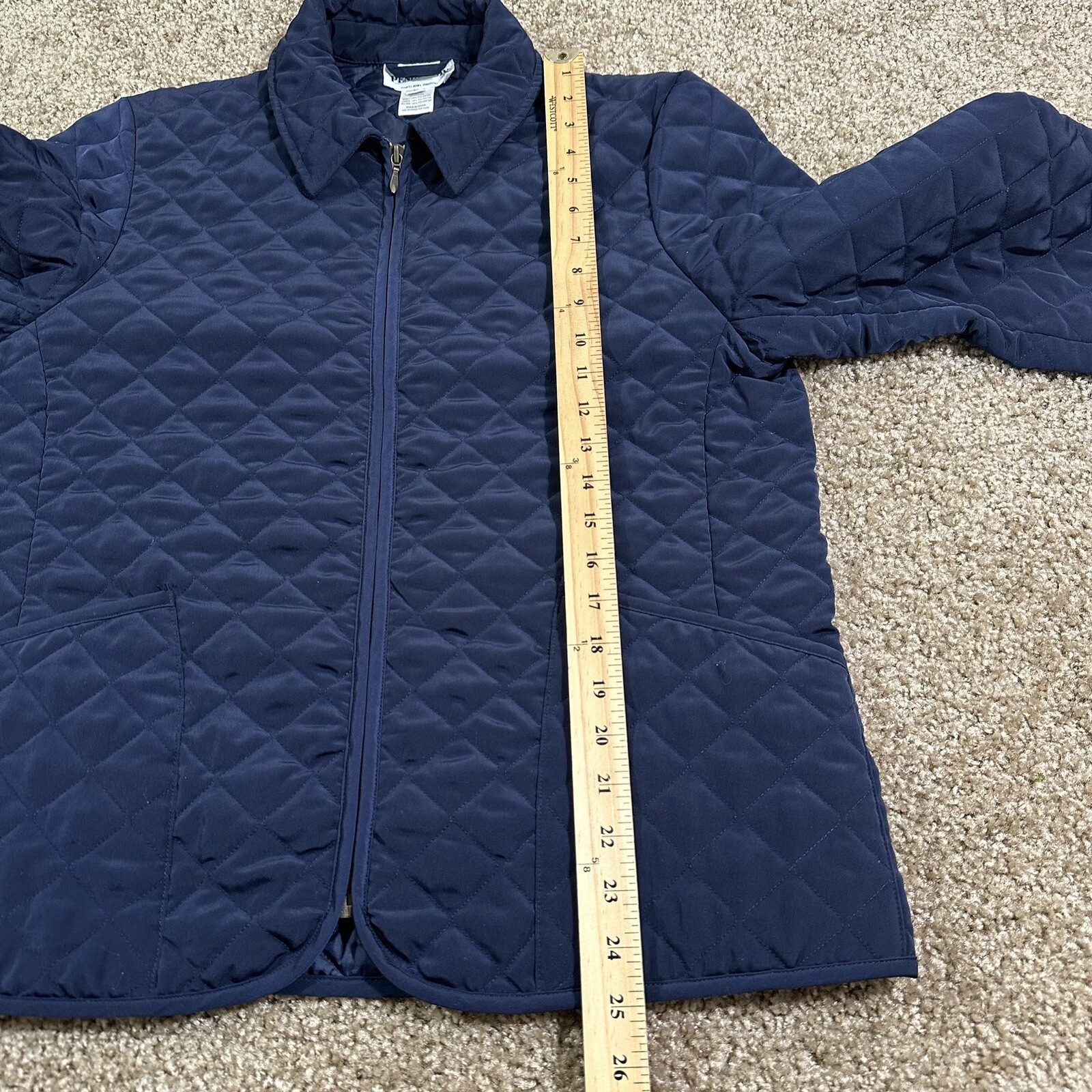 Pendleton Quilted Jacket Womens Size Medium Blue … - image 8