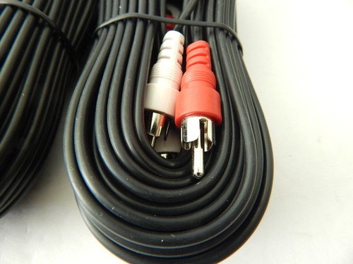 Steren Standard Series RCA Cavo Audio Stereo 3FT 6FT 12FT 24FT Nero Nuovo - Foto 11 di 11