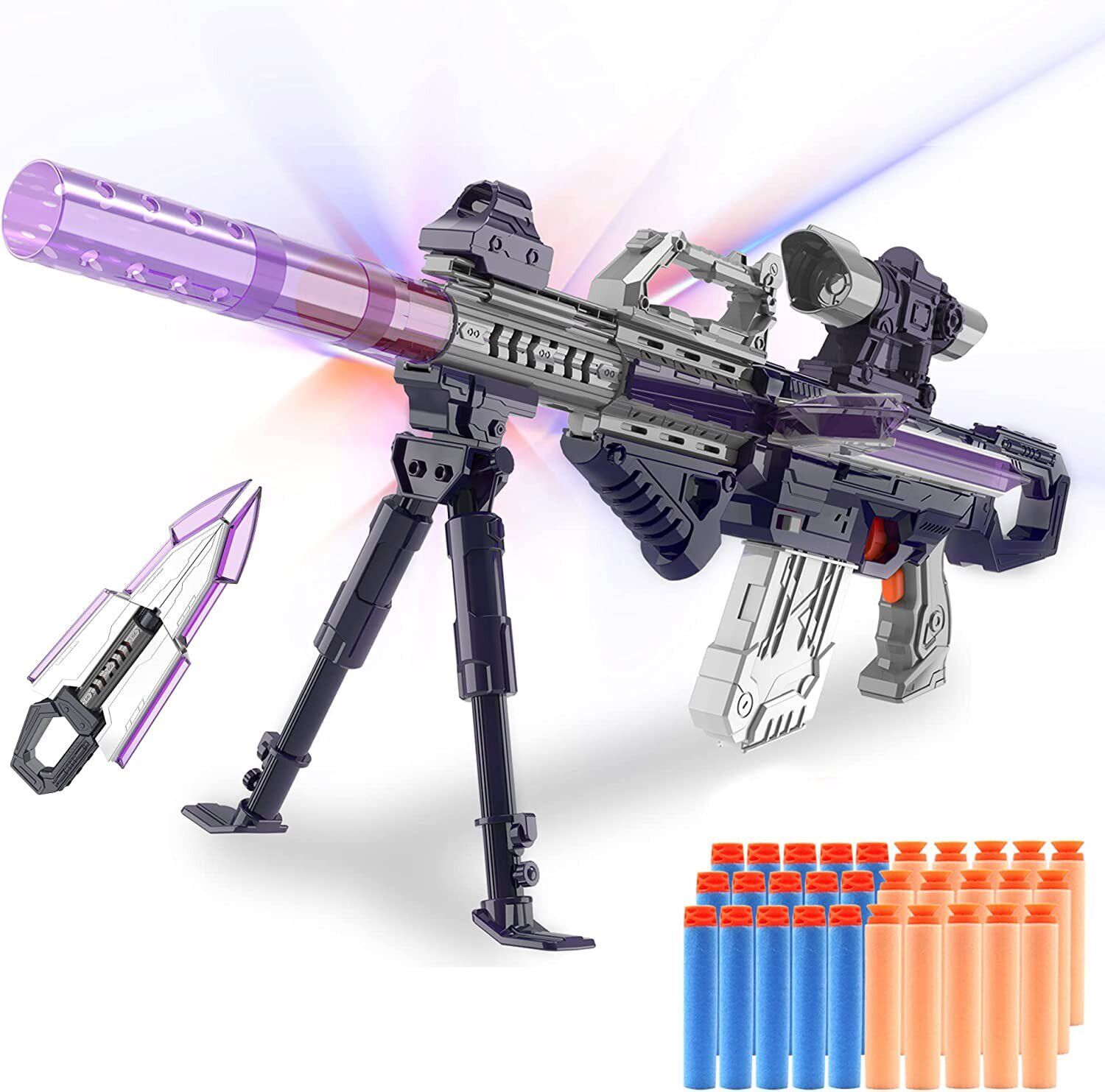 Realistic Toy Gun For Nerf Guns Darts Automatic Sniper Rifle With