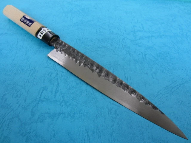 JAPAN SEKI hand made Chef Knife Blue Steel AOGAMI Yanagiba Sashimi blade 240mm