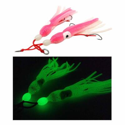 2* Luminous Glow Squid Soft Lure Baits Octopus Fishing Saltwater Tackle | eBay 2* Luminous Glow Squid Soft Lure Baits Octopus Fishing Saltwater Tackle | eBay